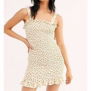 SOLD Free People Bella Smocked Slip Ivory